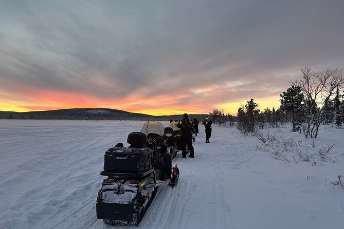 Day tour with snowmobile in Kiruna 10:30 am - The Halfway Swedish Fika: Lingonberry Juice and Bakery Sweets