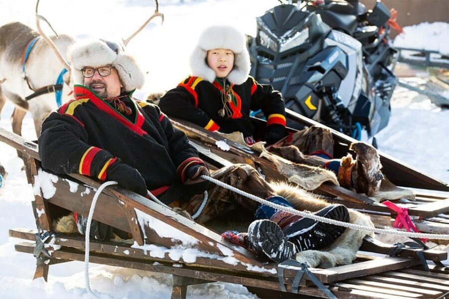 KIRUNA: Sami Reindeer Experience - Hand-Feeding Winter Reindeer (Not Just Watching Them)