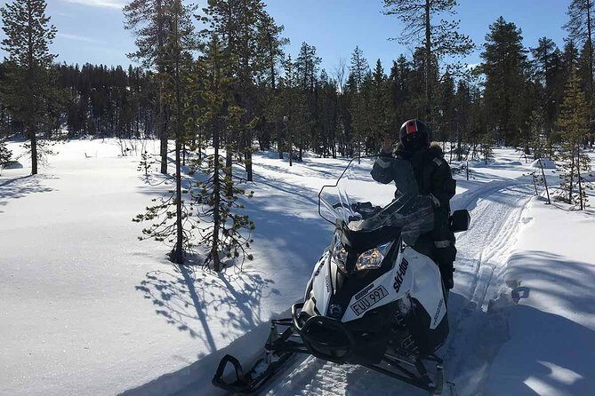 Snowmobile Arctic Adventure - Lunch in a rural wooden hut by an open fire