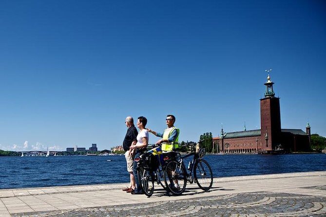 Stockholm at a Glance Bike Tour - Bikes, helmets, ponchos, and the real skill check
