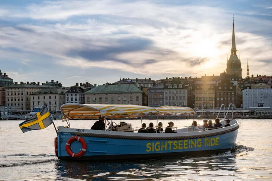 Stockholm: Guided City Sightseeing Open Electric Boat Tour - Comfort Tips for Open-Air, Rain-or-Shine Cruising