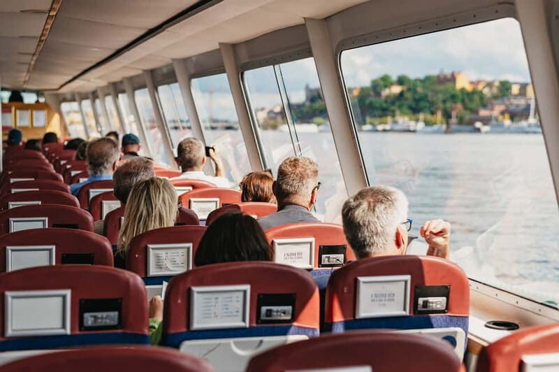 Stockholm: Highlights Boat Tour - Onboard basics: toilets, cafeteria, and what to bring (no meals included)