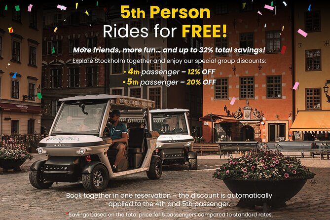 Stockholm Highlights: Private Golf Cart Tour - Why a golf cart is Stockholm’s smartest shortcut