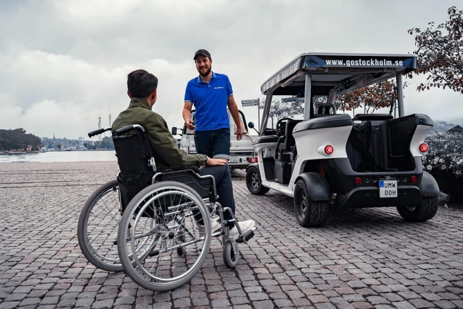Stockholm Private Golf Cart Tours - From Skeppsbron to Södermalm: following the route stop by stop
